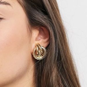 & Other Stories clip on earrings in gold NEW